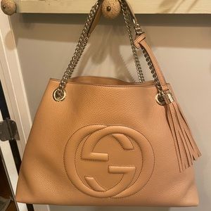 🖤 👜 GUCCI SOHO CHAIN TOTE with Tassel    Authentic!